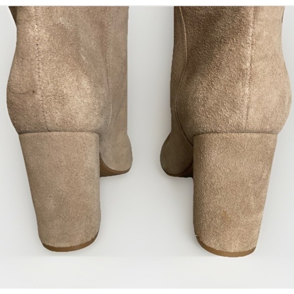Knee Boots Leather Tan Chinese Laundry Tall Suede Boots Heeled 9.5 M Brown - Picture 7 of 11